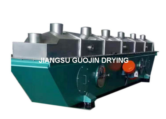 پودر گرانول بستر خشک کن VFBD 8x1.8 290-420kg/h ظرفیت 70-140 درجه دمای هوا ورودی