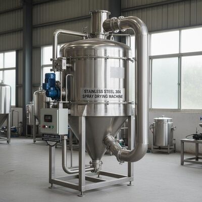 دستگاه خشک کن اسپری فولاد ضد زنگ 304 حداکثر قطر اسپری 4700 میلی متر دمای خروجی 80 تا 90 درجه مناسب برای حذف رطوبت