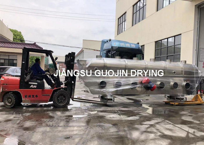 ظرفیت پودر گرانول نمک مایع بستر خشک کن فولاد ضد زنگ VFBD 8x1.8 دمای هوای خروجی پایین