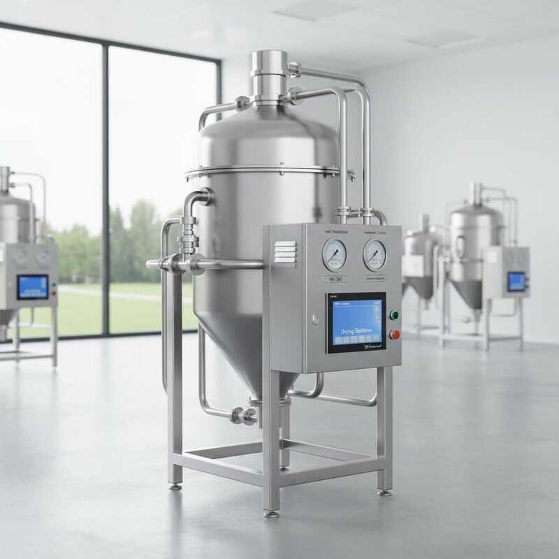 دستگاه خشک کن اتوماتیک داروسازی با دمای ورودی 140350 و کنترل خودکار طراحی شده برای خشک کردن محلول