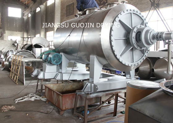 10 دور در دقیقه Rotary Rake Vacuum Paddle Dryer 5.5KW برای مواد فرم مایع
