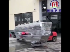 تجهیزات خشک کن بستر سیال ارتعاشی پیوسته مواد غذایی 1.2x9 متر